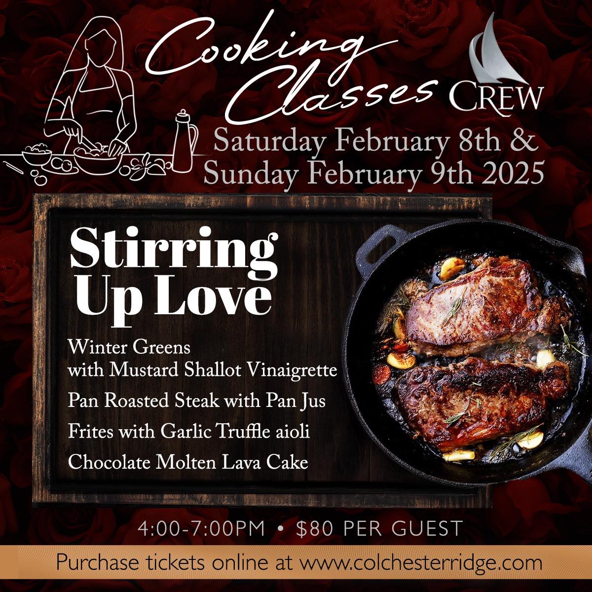 Crew Winery Cooking Class